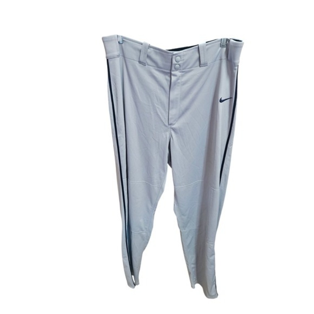 Nike Dri-FIT Baseball Pants Gray‎ Black Stripe Athletic Training